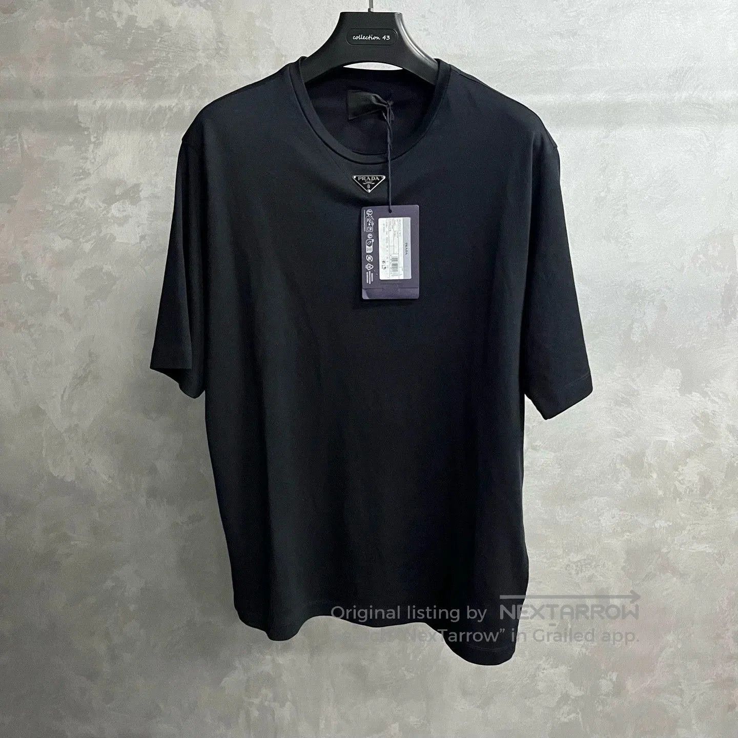 Prada prada black round neck short sleeve t-shirt. Size US L / EU 52-54 / 3 - 1 Thumbnail
