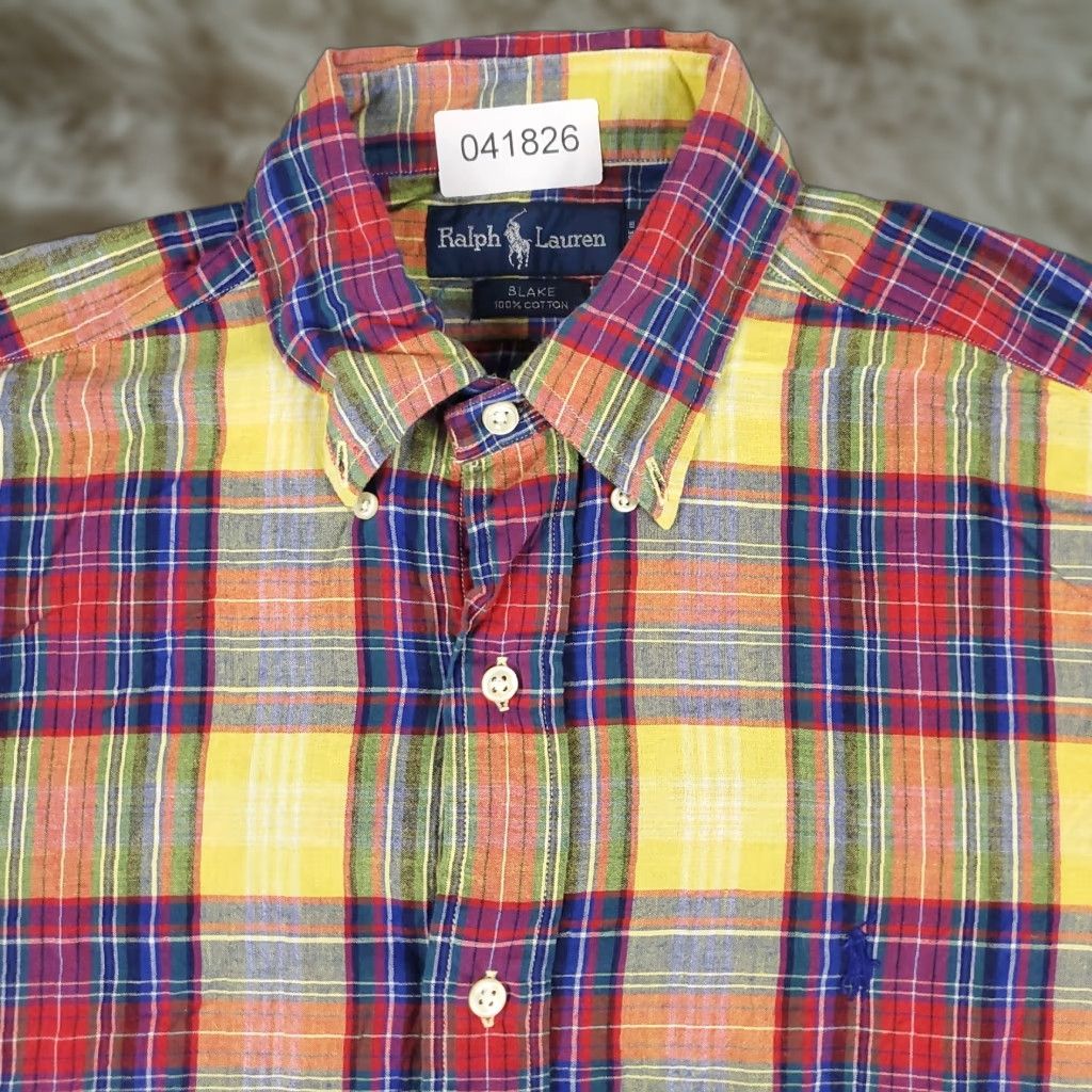 Ralph Lauren Ralph Lauren Shirt Mens Small Yellow Red Plaid Button-Up Short Sleeve Pony Logo Classic Collegiate Casual All Seasons S Mens Size US S / EU 44-46 / 1 - 1 Thumbnail