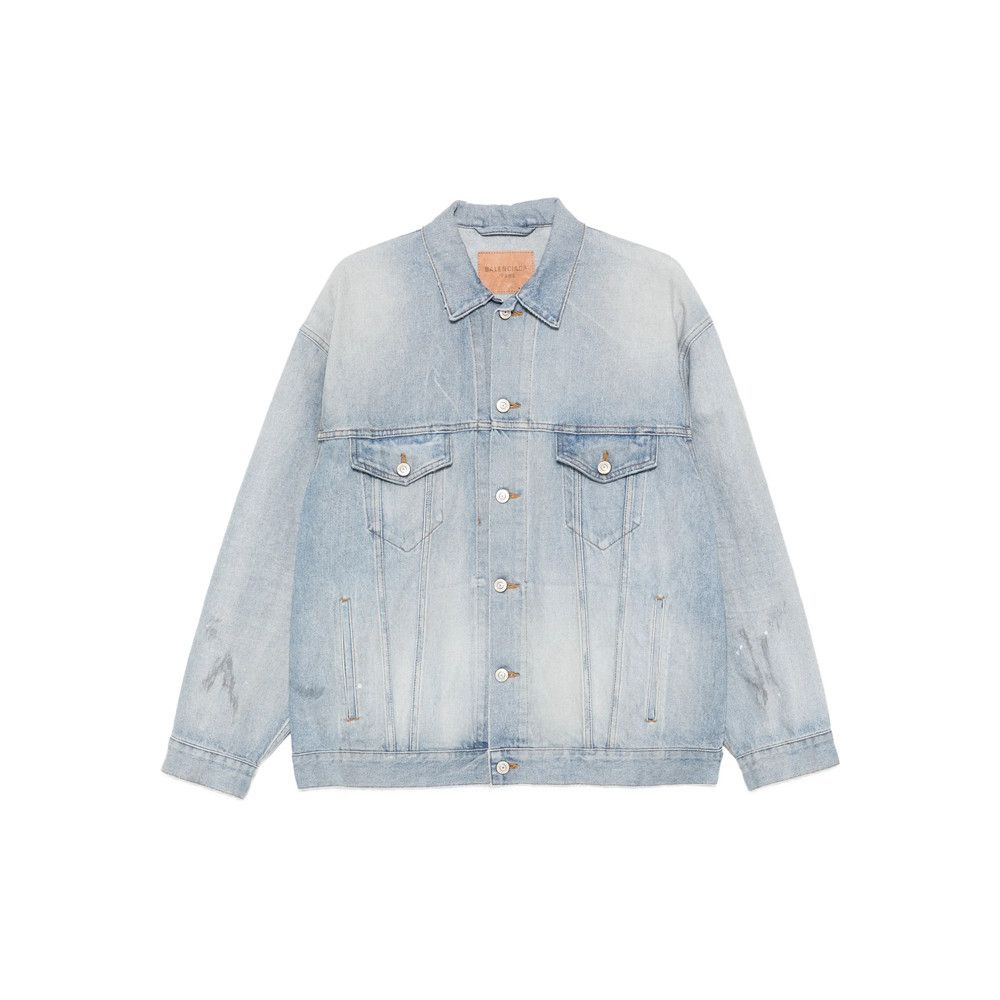 Balenciaga Balenciaga BLUE Jackets - Denim Jackets Size S / US 4 / IT 40 - 1 Thumbnail