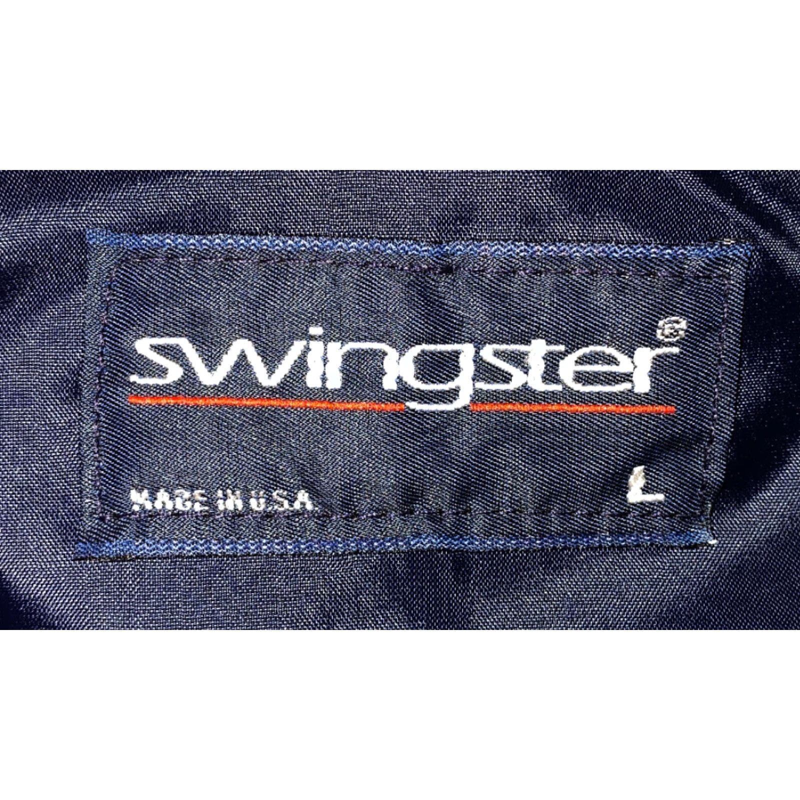 Vintage Vtg Swingster Full Zip Jacket Mens L Blue/Red USA Made Size US L / EU 52-54 / 3 - 6 Thumbnail