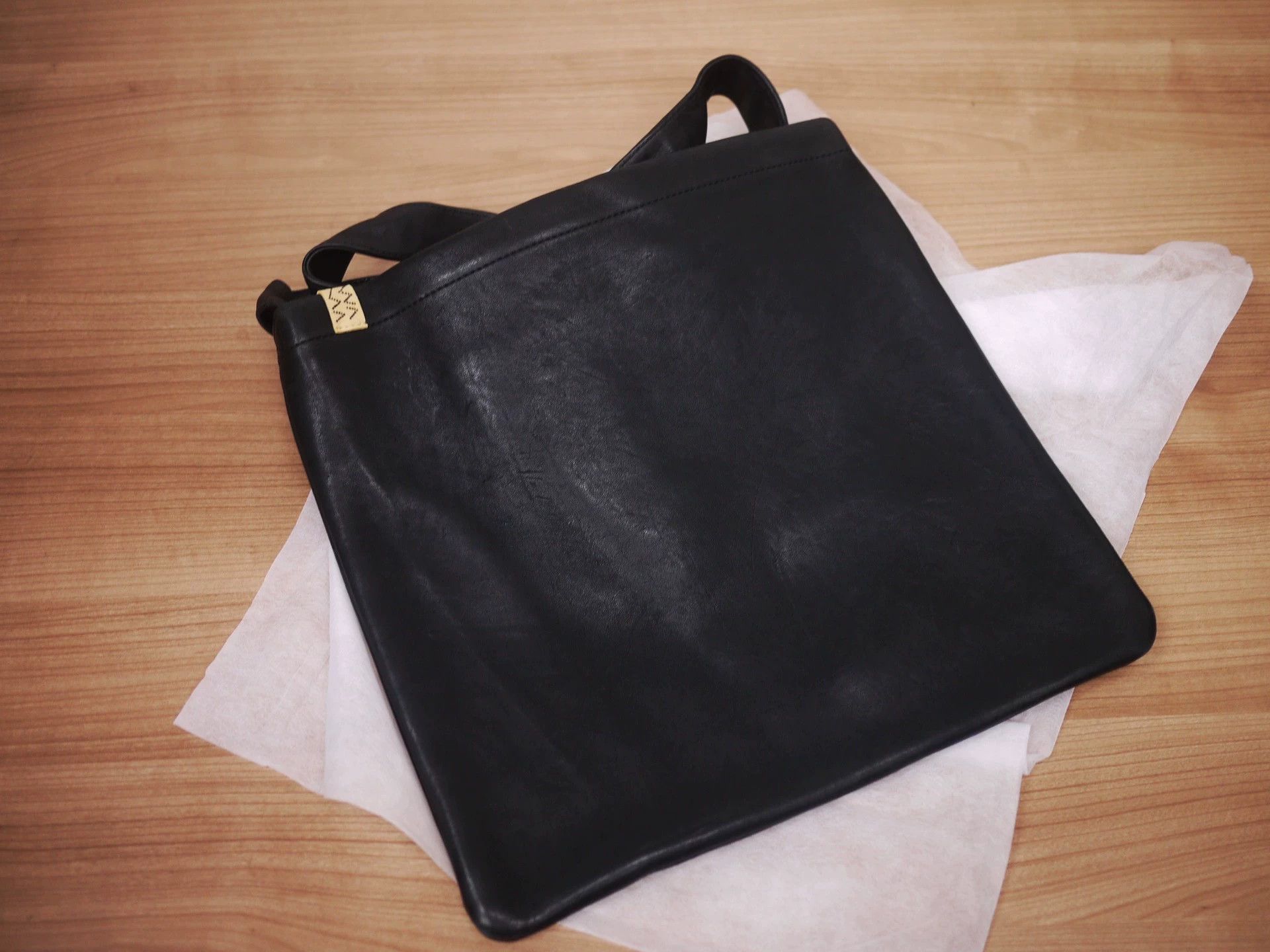 Visvim VISVIM 24AW Leather Musette Bag DMGD Black Size ONE SIZE - 2 Thumbnail