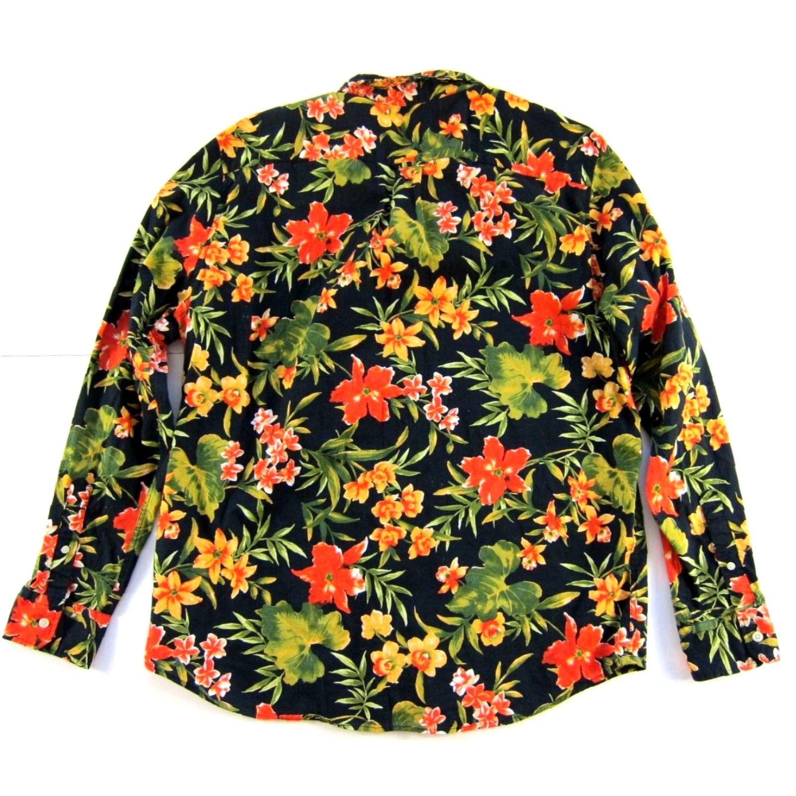 American Eagle Outfitters American Eagle Outfitters Shirt XL Men's Orange Floral Long Sleeve Button-Up Classic Shirt Size US XL / EU 56 / 4 - 2 Thumbnail