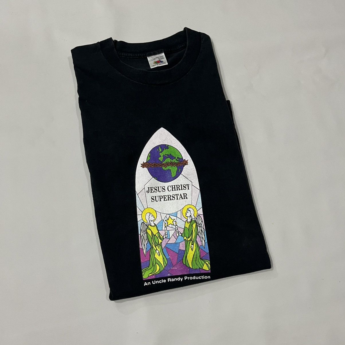 Vintage Vintage 90s Y2K Jesus Graphic Tee FOTL RARE Size US L / EU 52-54 / 3 - 3 Thumbnail