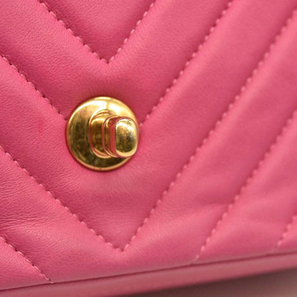 Chanel Chanel Lambskin Chevron Quilted Mini Rectangular Flap Dark Size ONE SIZE - 12 Thumbnail