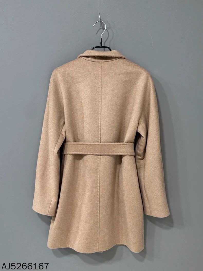 Max Mara Max Mara Khaki Cashmere Camel Coat Size L / US 10 / IT 46 - 3 Thumbnail