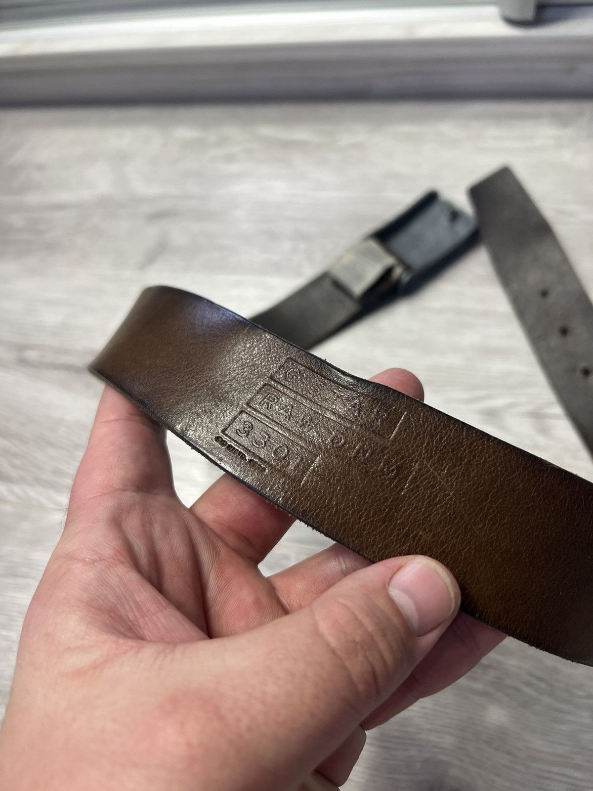 G-Star Vintage G-Star RAW Leather Brown Belt Size ONE SIZE - 5 Thumbnail