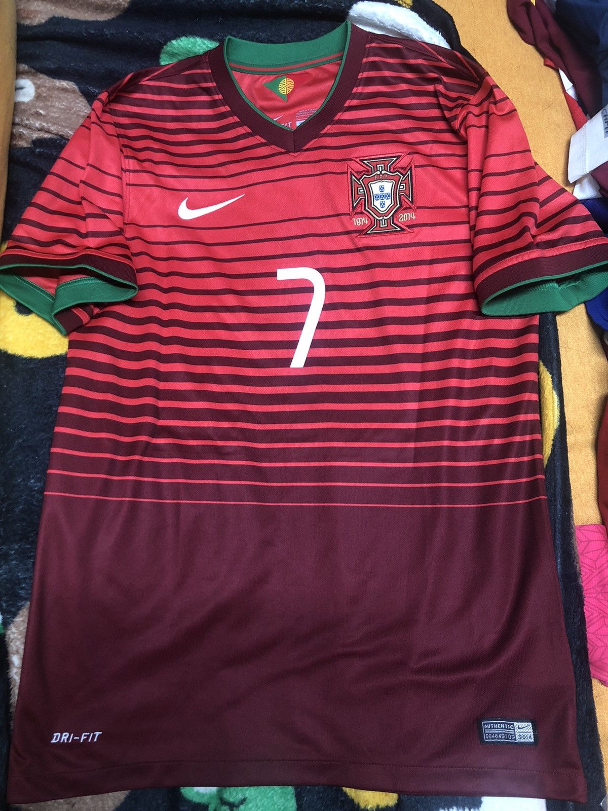 image of Fifa World Cup x Nike Portugal World Cup 2014 Home Shirt 7 Ronaldo in Red, Men's (Size Small)