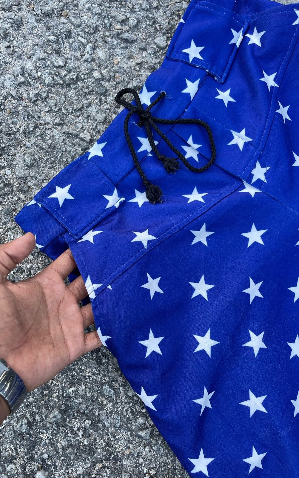 Japanese Brand Speed Orange Full Print Star Drop-Crotch Pants Size US 30 / EU 46 - 5 Thumbnail