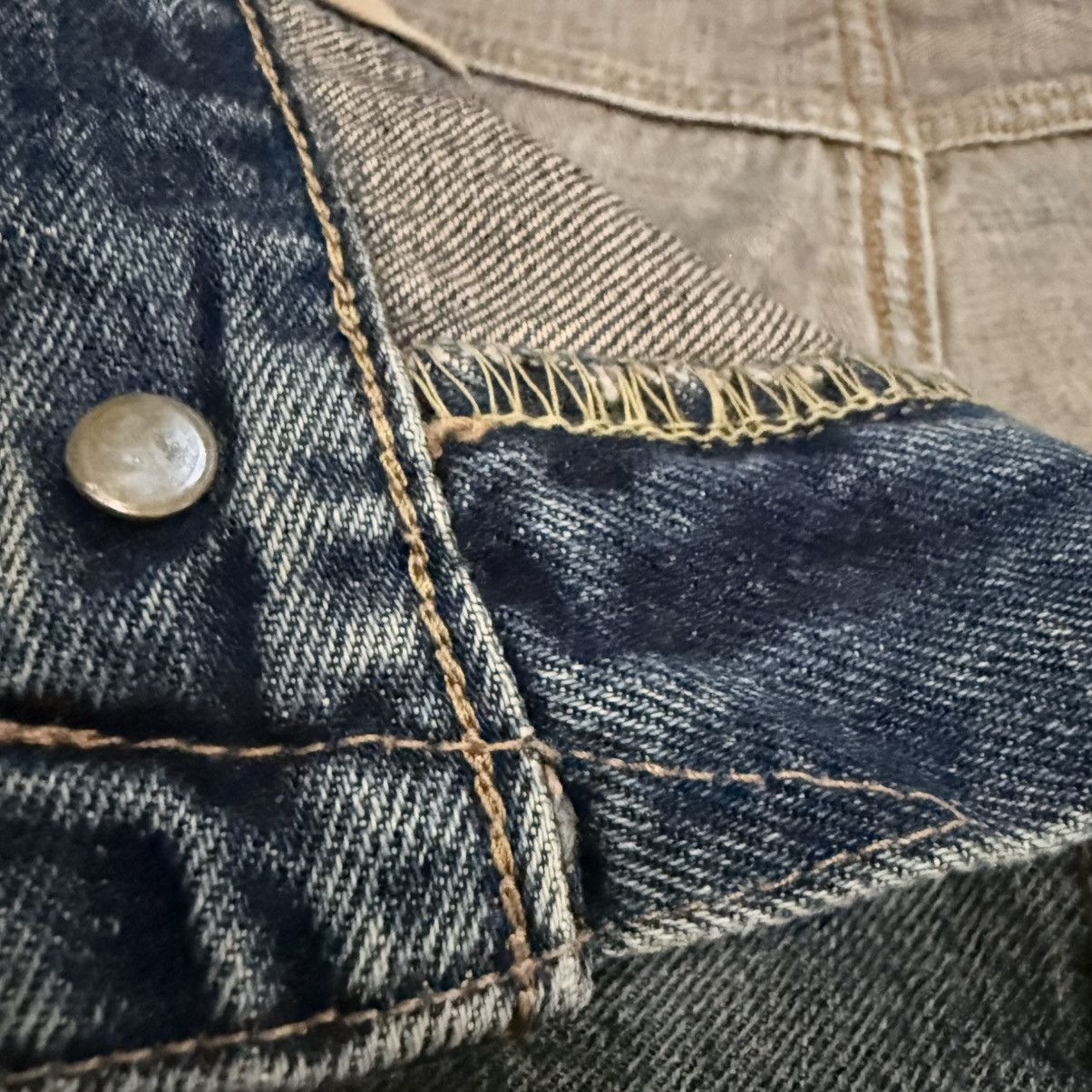 Kapital Vintage Japanese Edwin 505x Selvedge Rusty Dirty Wash Denim Size US 34 / EU 50 - 14 Thumbnail