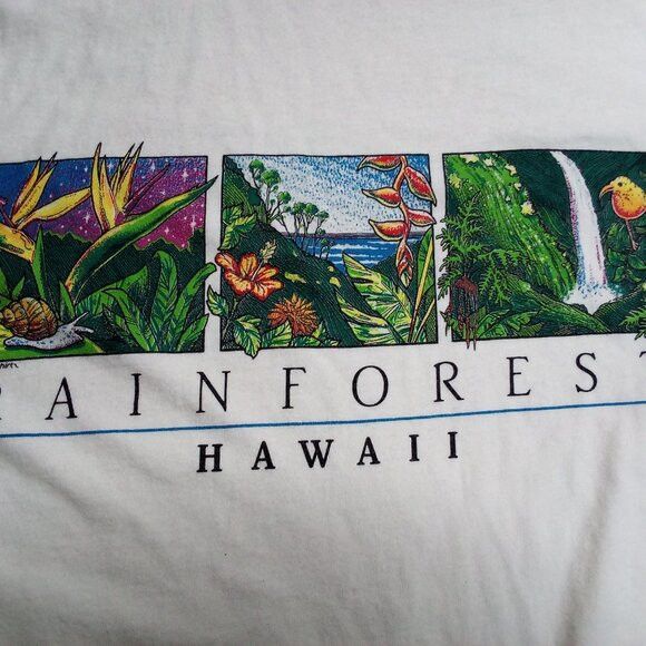 Vintage Vintage Crazy Shirts Rain Forest Hawaii T-Shirt Size US XL / EU 56 / 4 - 7 Thumbnail