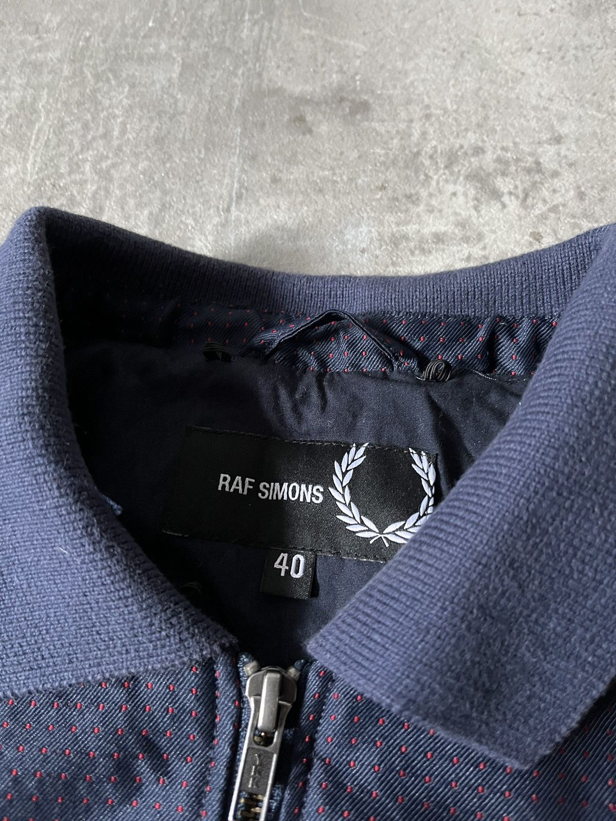 Fred Perry × Raf Simons Raf Simons X Fred Perry light bomber jacket navy Size US M / EU 48-50 / 2 - 7 Thumbnail