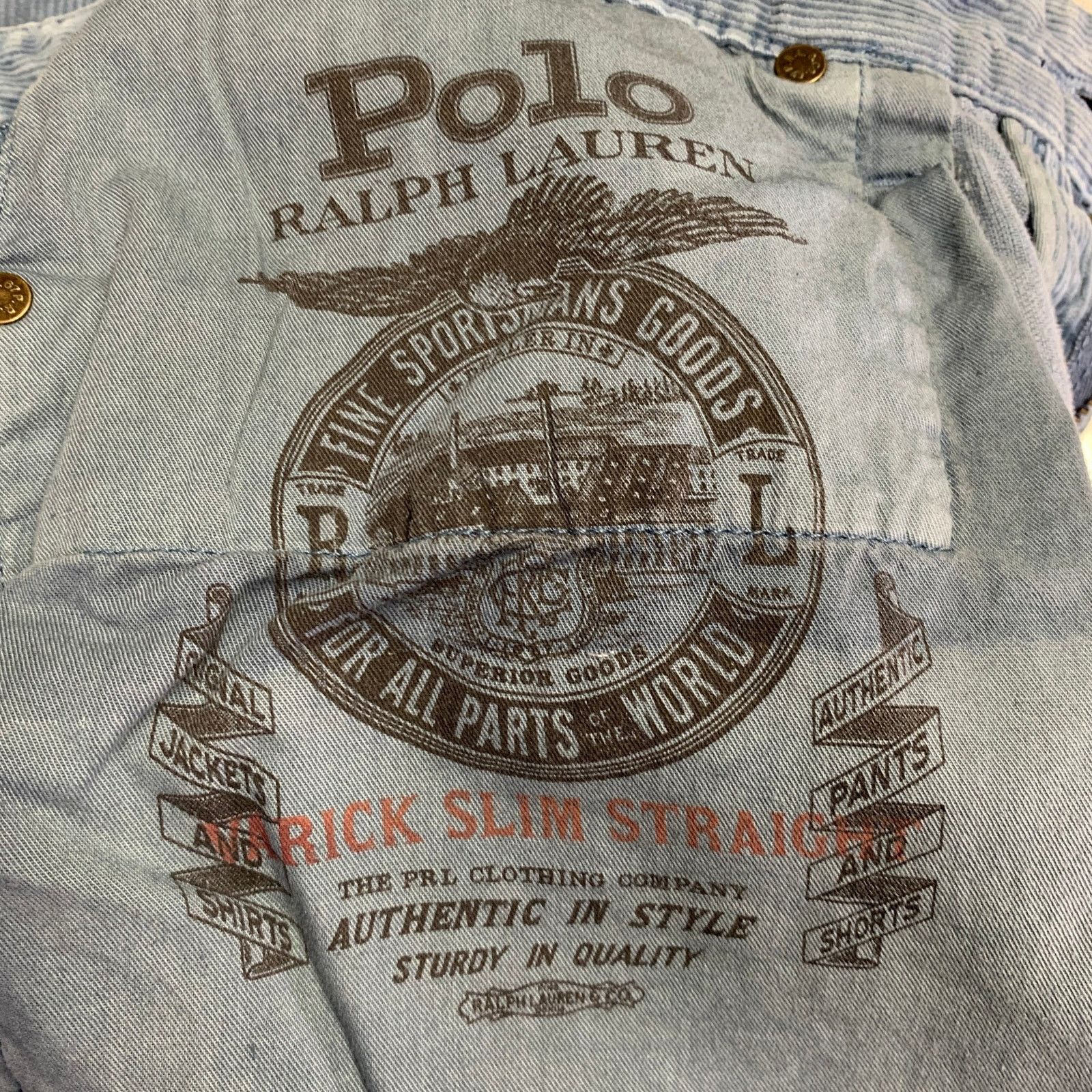 Polo Ralph Lauren Size 36 Powder Blue Corduroy Cotton Casual Pants Size US 36 / EU 52 - 7 Thumbnail