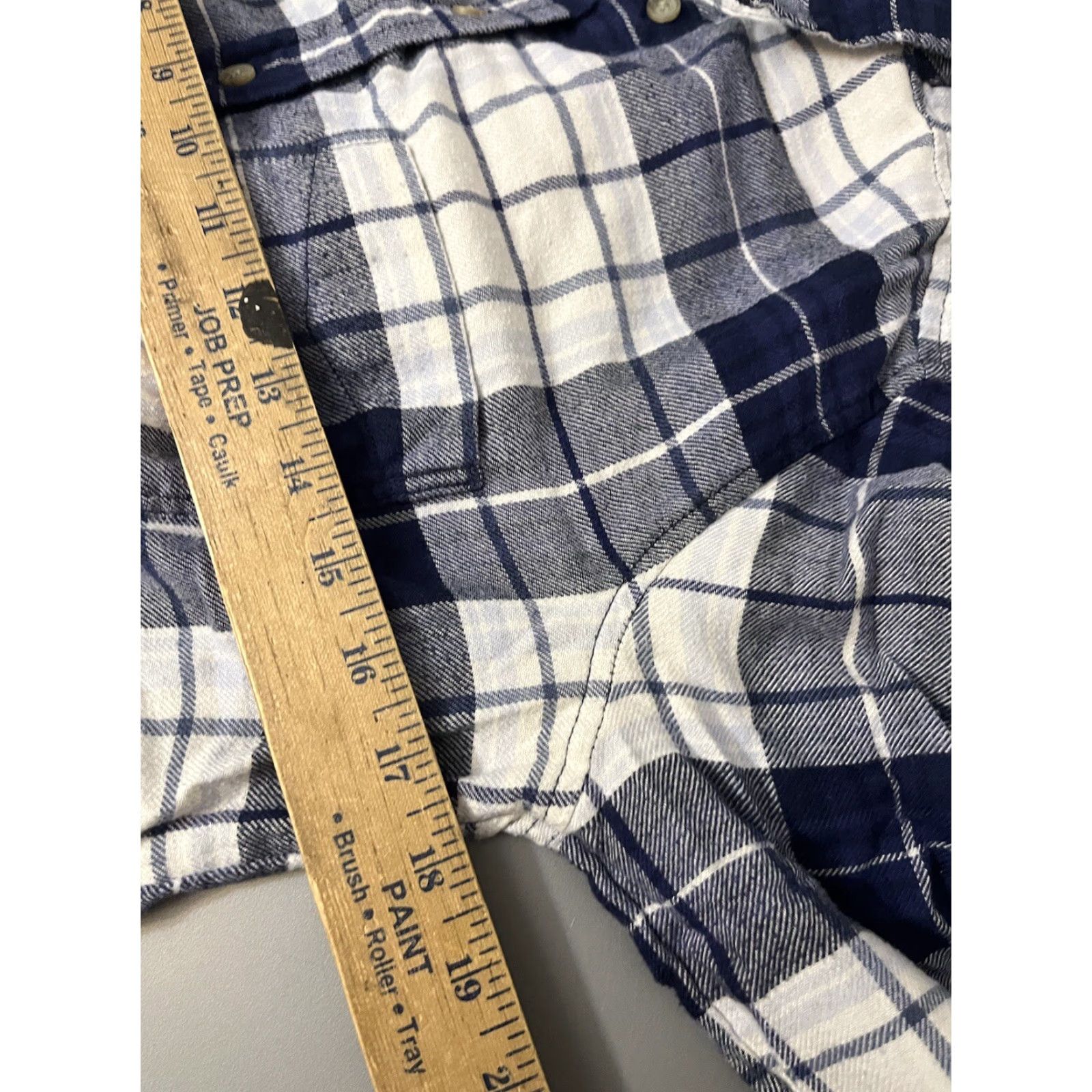 American Eagle Outfitters American Eagle Shirt Womens S Boyfriend Fit Button Up Blue Plaid Ahh Mazi Size S / US 4 / IT 40 - 5 Thumbnail
