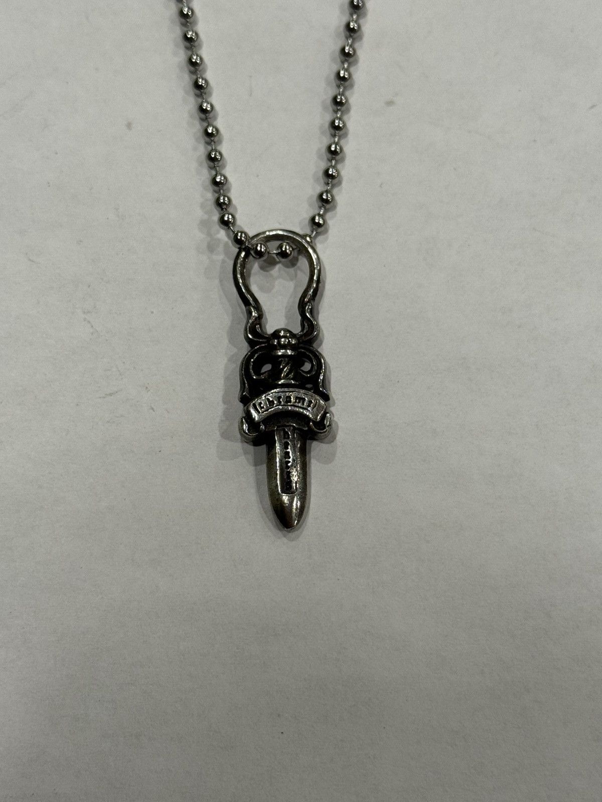 Chrome Hearts Chrome Hearts Dagger Pendant Silver Chain Necklace Zipper Size ONE SIZE - 4 Thumbnail