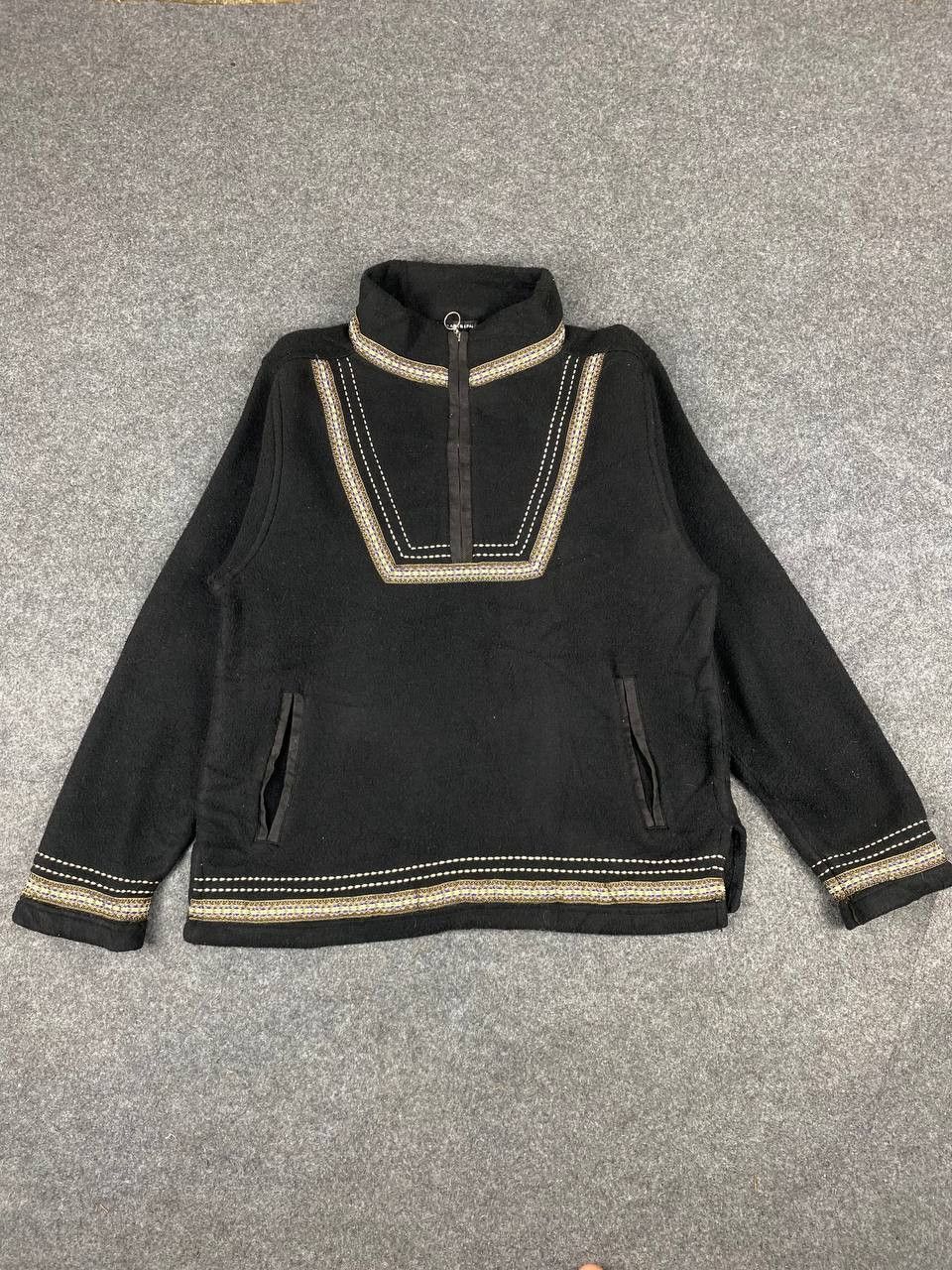 Japanese Brand caribish japanese brand half zipper sweater nice design Size US L / EU 52-54 / 3 - 1 Thumbnail