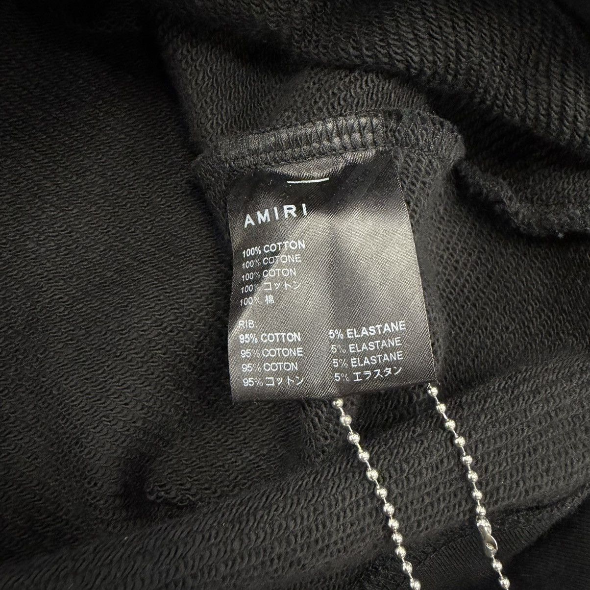 Amiri Amiri Staggered Chrome Hoodie Black Size US XS / EU 42 / 0 - 9 Thumbnail