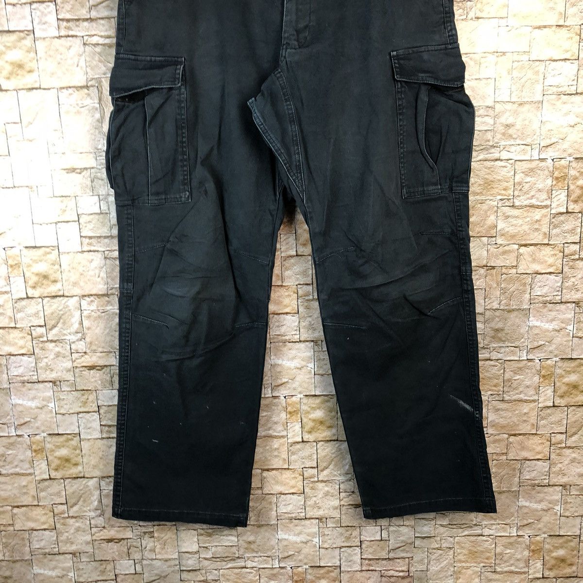 Japanese Brand Japanese Brand Dark Blue Cargo Multipocket Pants #A1137 Size US 35 - 3 Thumbnail