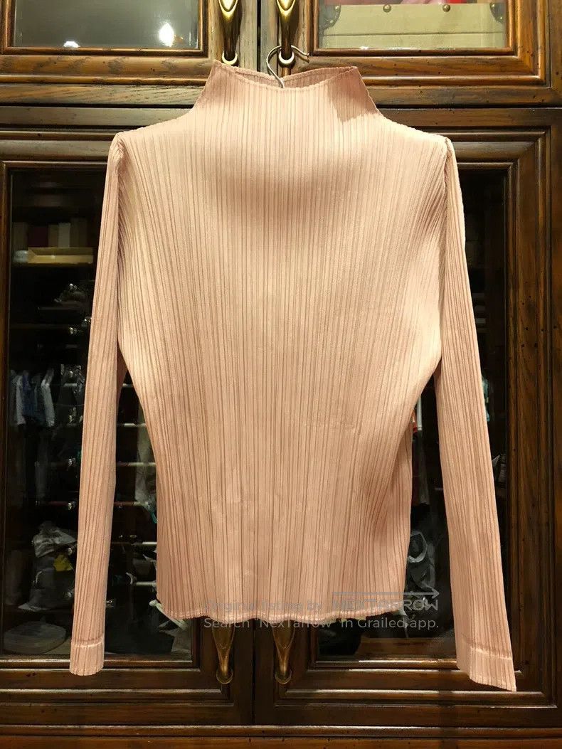 Issey Miyake Issey Miyake size:4 Pink Long-sleeve Top Size S / US 4 / IT 40 - 1 Thumbnail