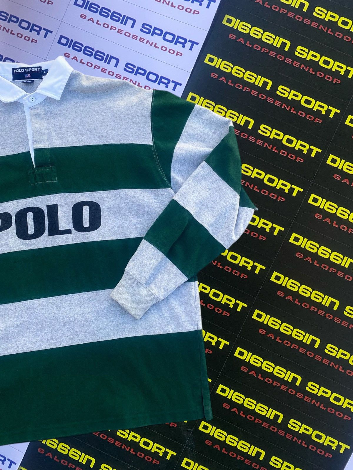 Lo Life × Polo Ralph Lauren Rare Vintage Polo Sport Spellout Rugby Polo XL Size US XL / EU 56 / 4 - 2 Thumbnail
