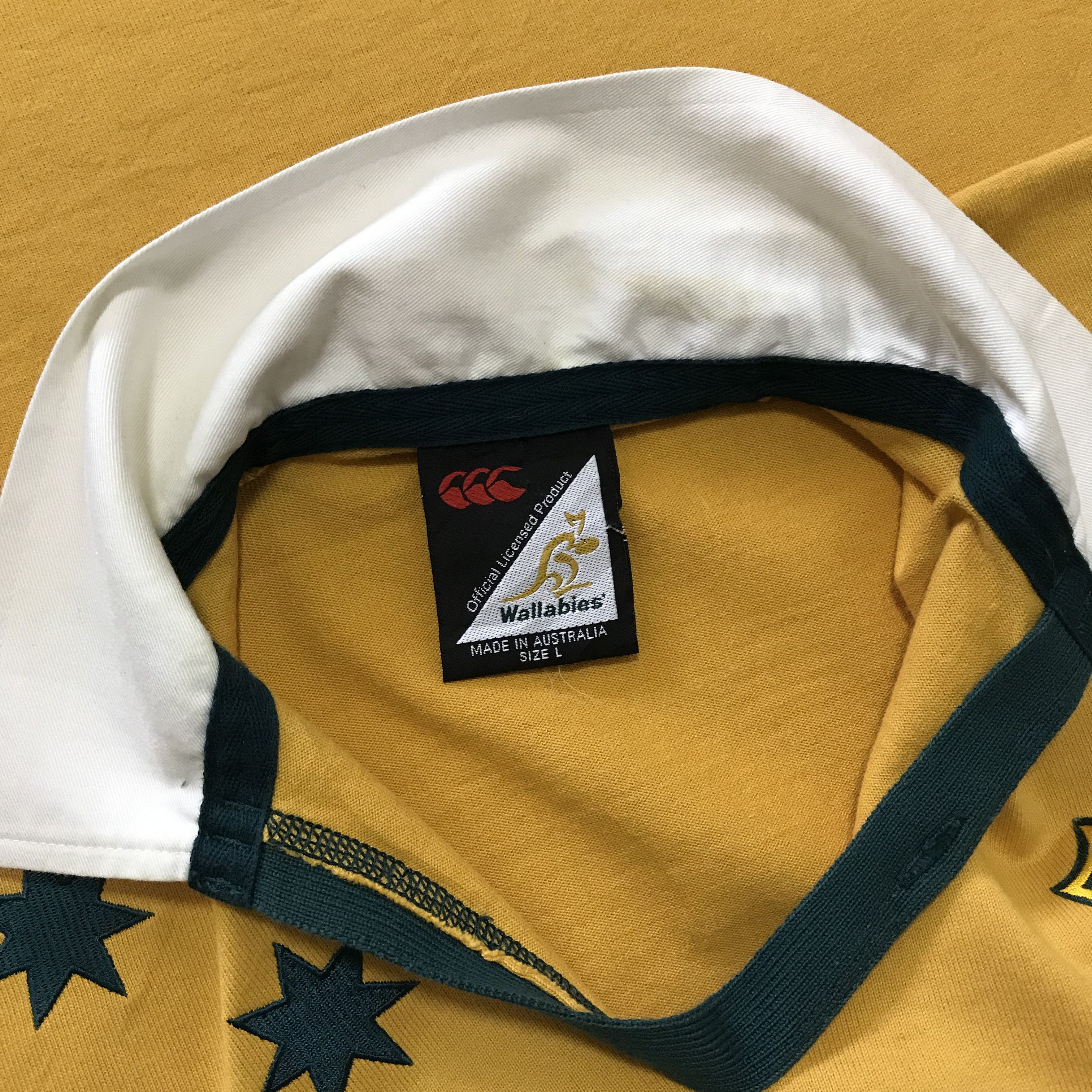 Canterbury Of New Zealand Ã Rare Ã Vintage Wallabies Australia Rugby 2002 Vintage Jersey Long 