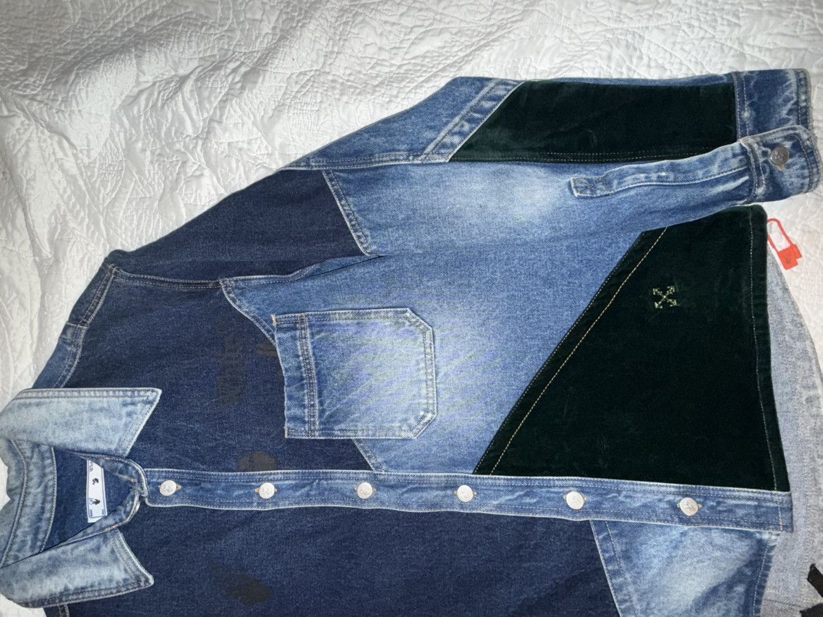 Off-White OFF WHITE denim patchwork jacket FALL/WINTER 2020 Collection Size US XL / EU 56 / 4 - 23 Thumbnail