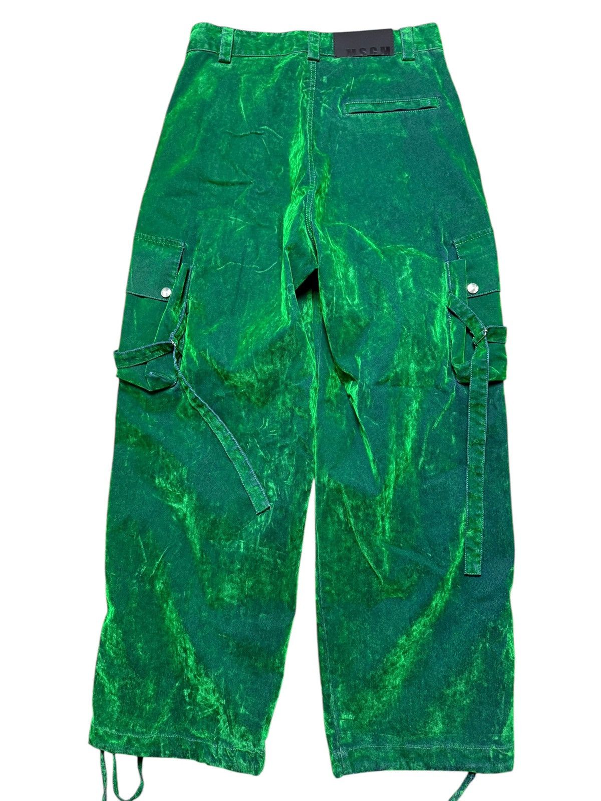 MSGM BNWT MSGM Cargo Utility Trousers 46 Green Velvet RRP £625 Size 32" / US 10 / IT 46 - 8 Thumbnail