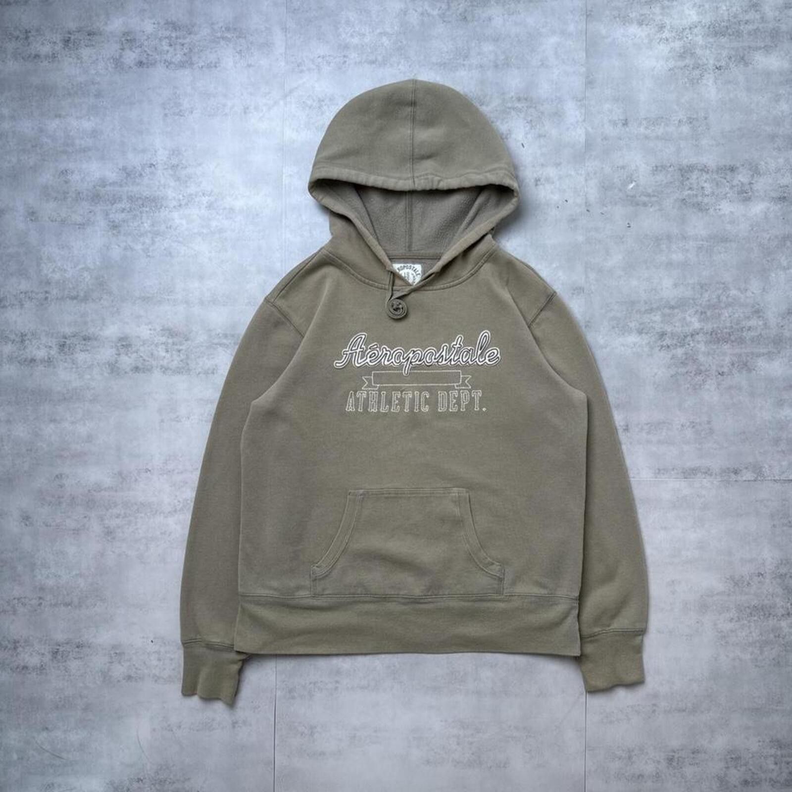 Aeropostale Y2K Aeropostale 00s Logo beige hoodie jacket Size S / US 4 / IT 40 - 1 Thumbnail