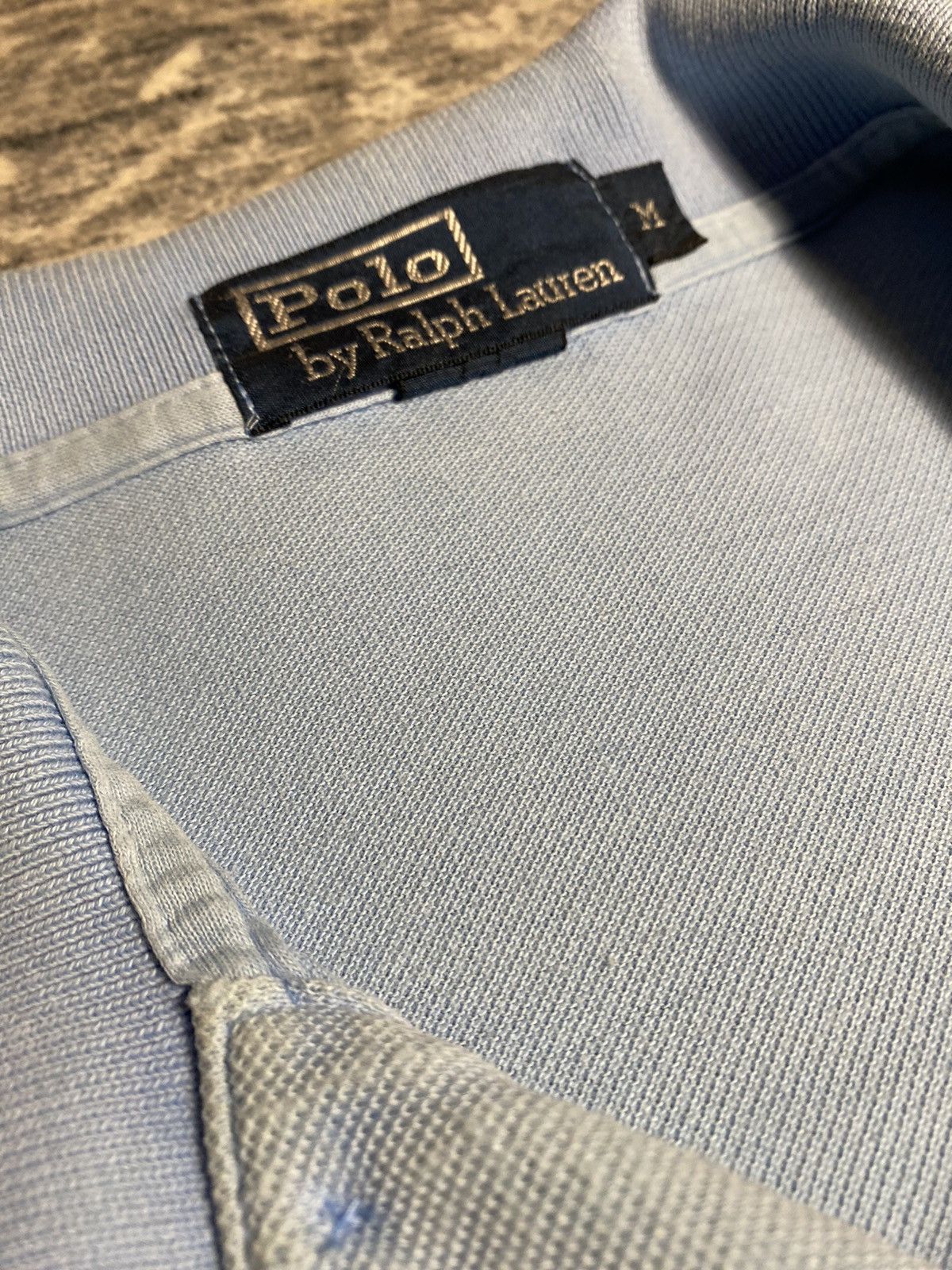 Polo Ralph Lauren × Vintage Vintage Polo Ralph Lauren Polo – Faded Blue – Size M Size US M / EU 48-50 / 2 - 3 Thumbnail