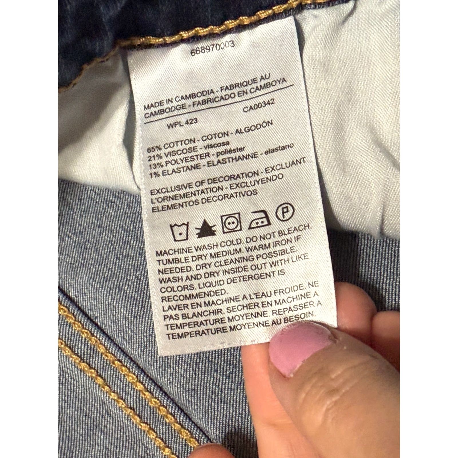 Levi's Levi's Jeans Women 16M Blue Denim Modern Skinny Denizen Regular Rise 5-Pocket Stretch Inseam 27in XS? Size 38" / US 16 / IT 52 - 5 Thumbnail