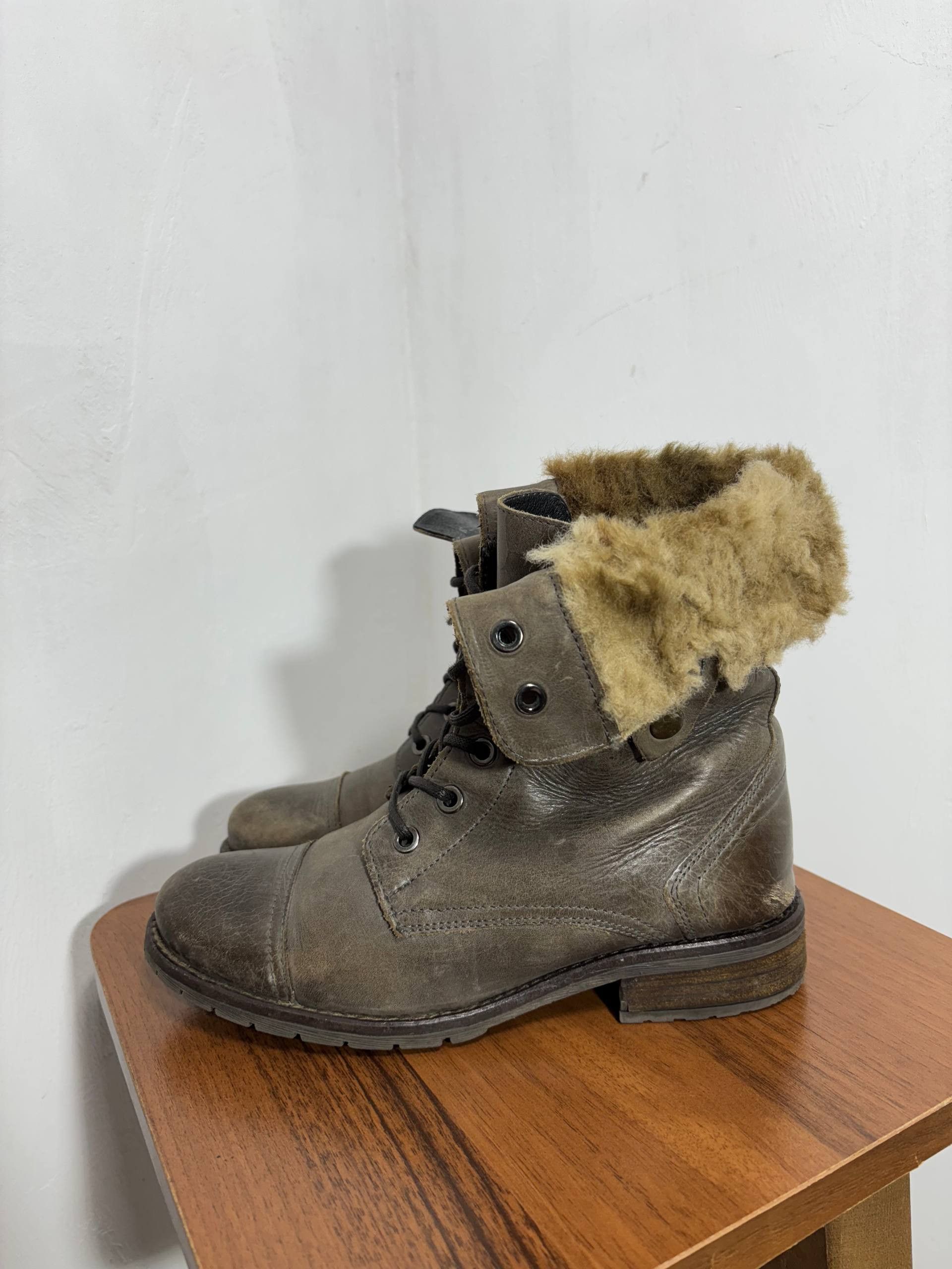 Hysteric Glamour VTG Avant Garde Fur AS 98 Style Leather Boots Shoes Size US 5 / EU 37 - 5 Thumbnail