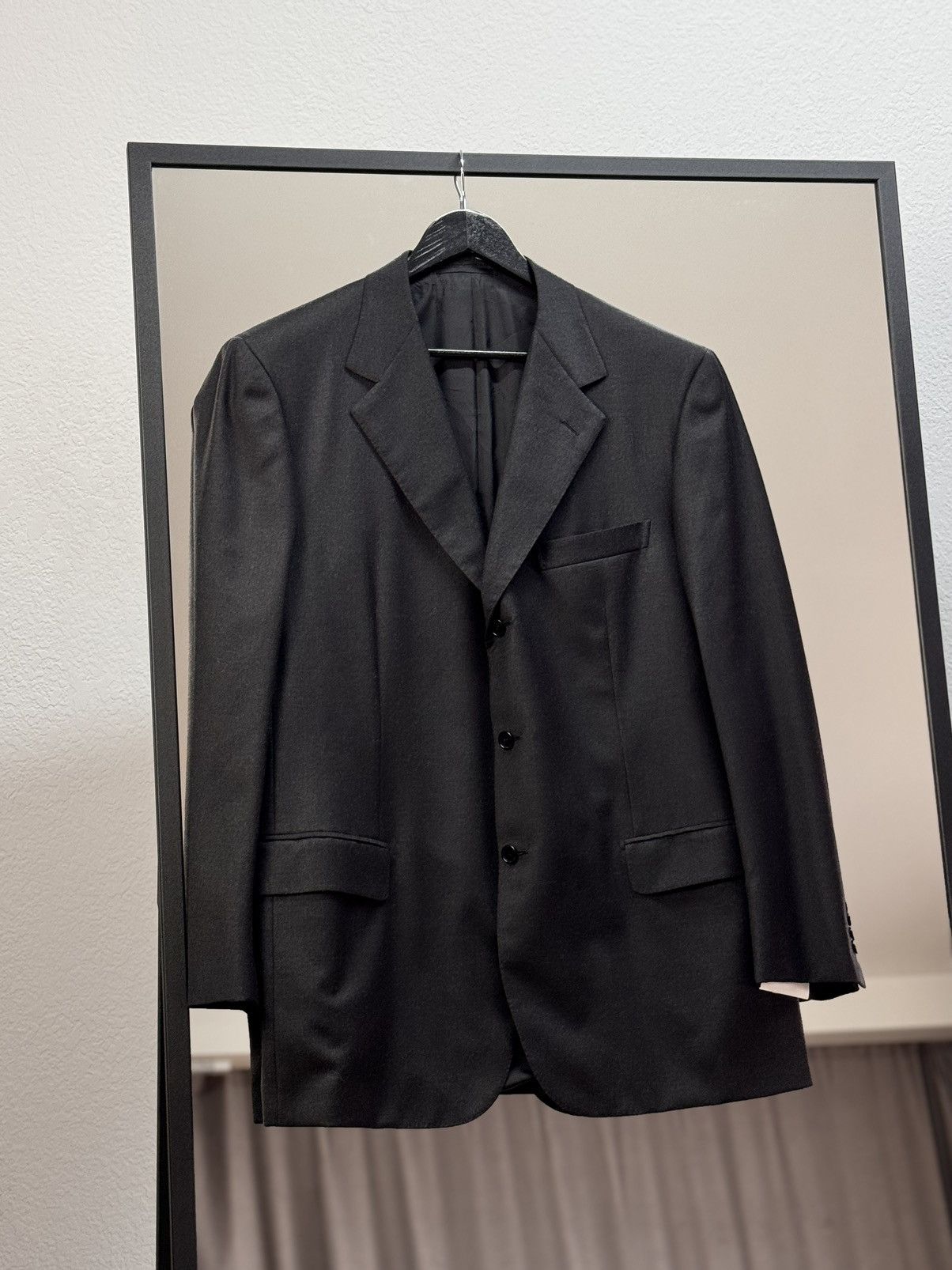 Brioni Brioni Momentano Wool Blazer Checked Jacket Dark Size 54 Size 44R - 14 Thumbnail