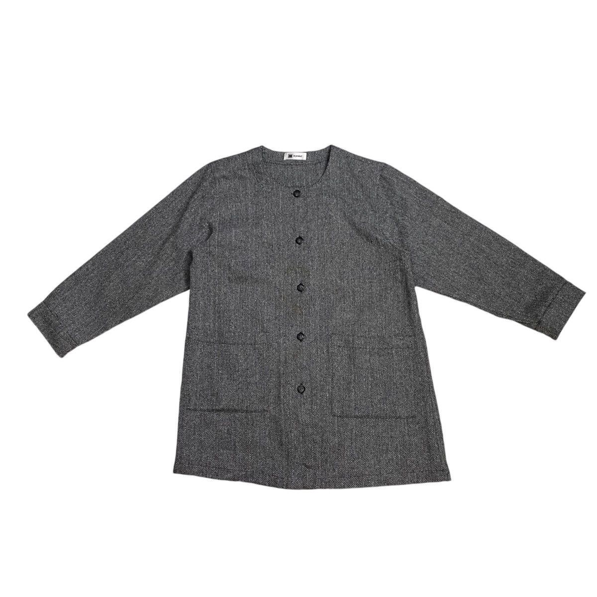 Designer × Issey Miyake × Japanese Brand Issey Miyake Im Product Hickori stripe grey wool jacket Size L / US 10 / IT 46 - 4 Thumbnail