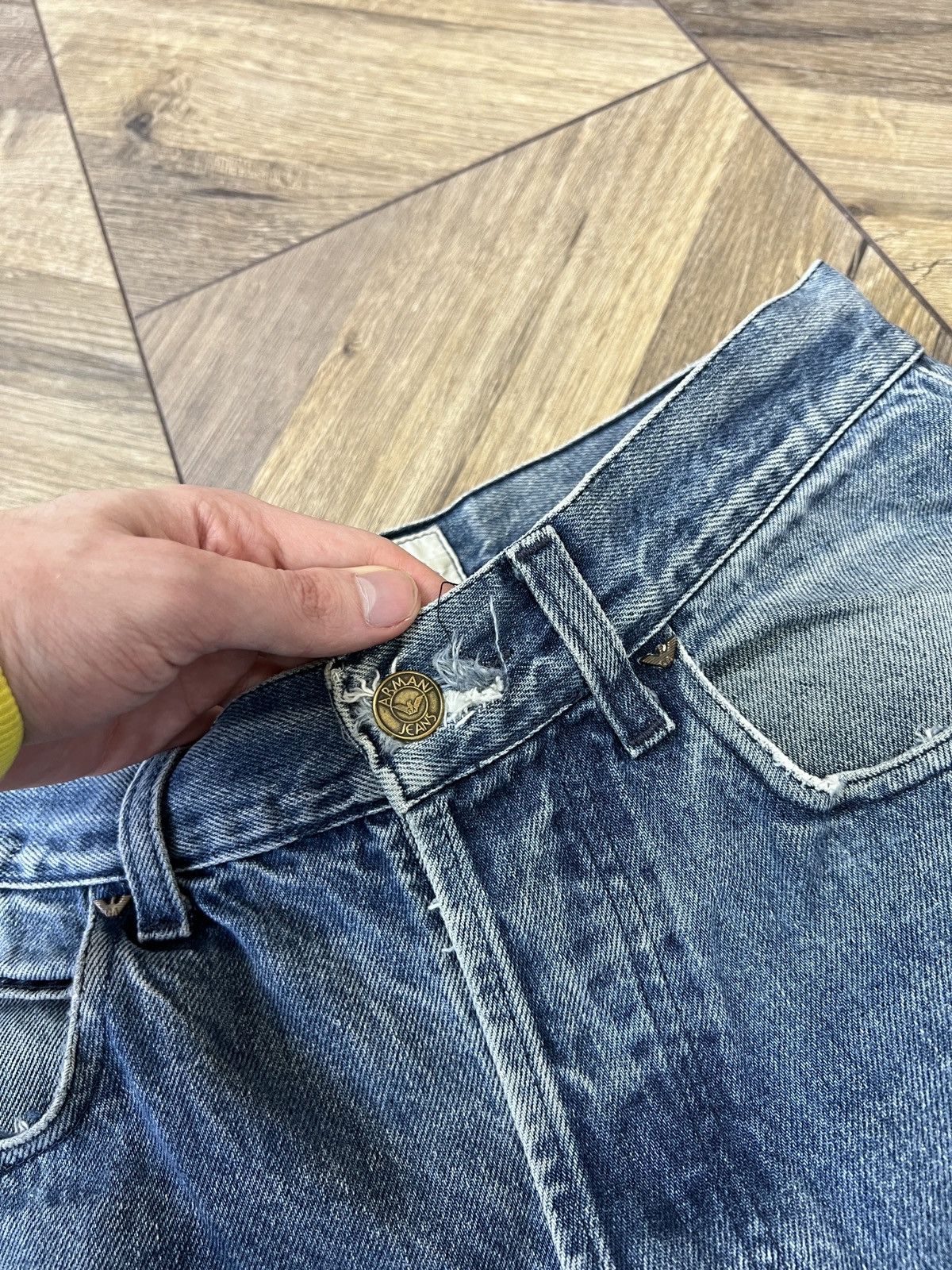 Armani × Emporio Armani × Vintage Vintage Armani Denim Blue Streetwear Jeans Size US 30 / EU 46 - 11 Thumbnail