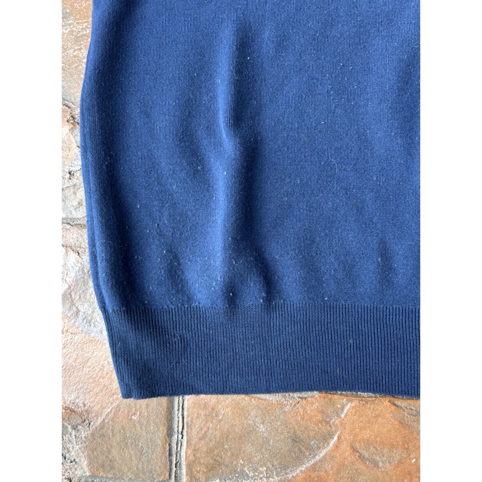 Vintage VINTAGE Manhattan Knit Poly Short Sleeve Collared Button Shirt M Blue 50s Men Size US M / EU 48-50 / 2 - 7 Thumbnail