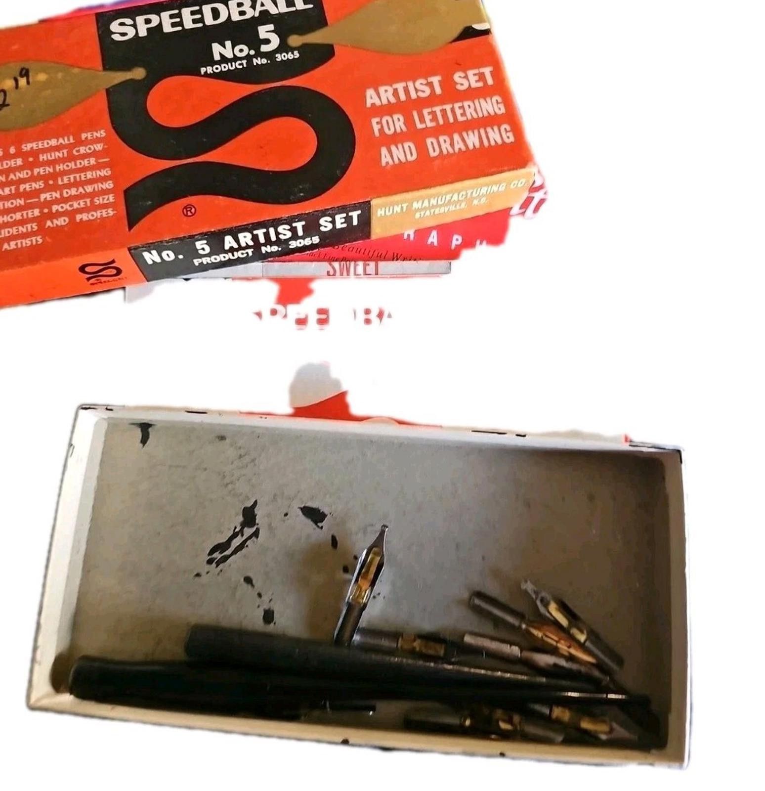 Other Vintage Hunt Speedball No. 5 Dip Pen Calligraphy Artist Set Size ONE SIZE - 2 Thumbnail
