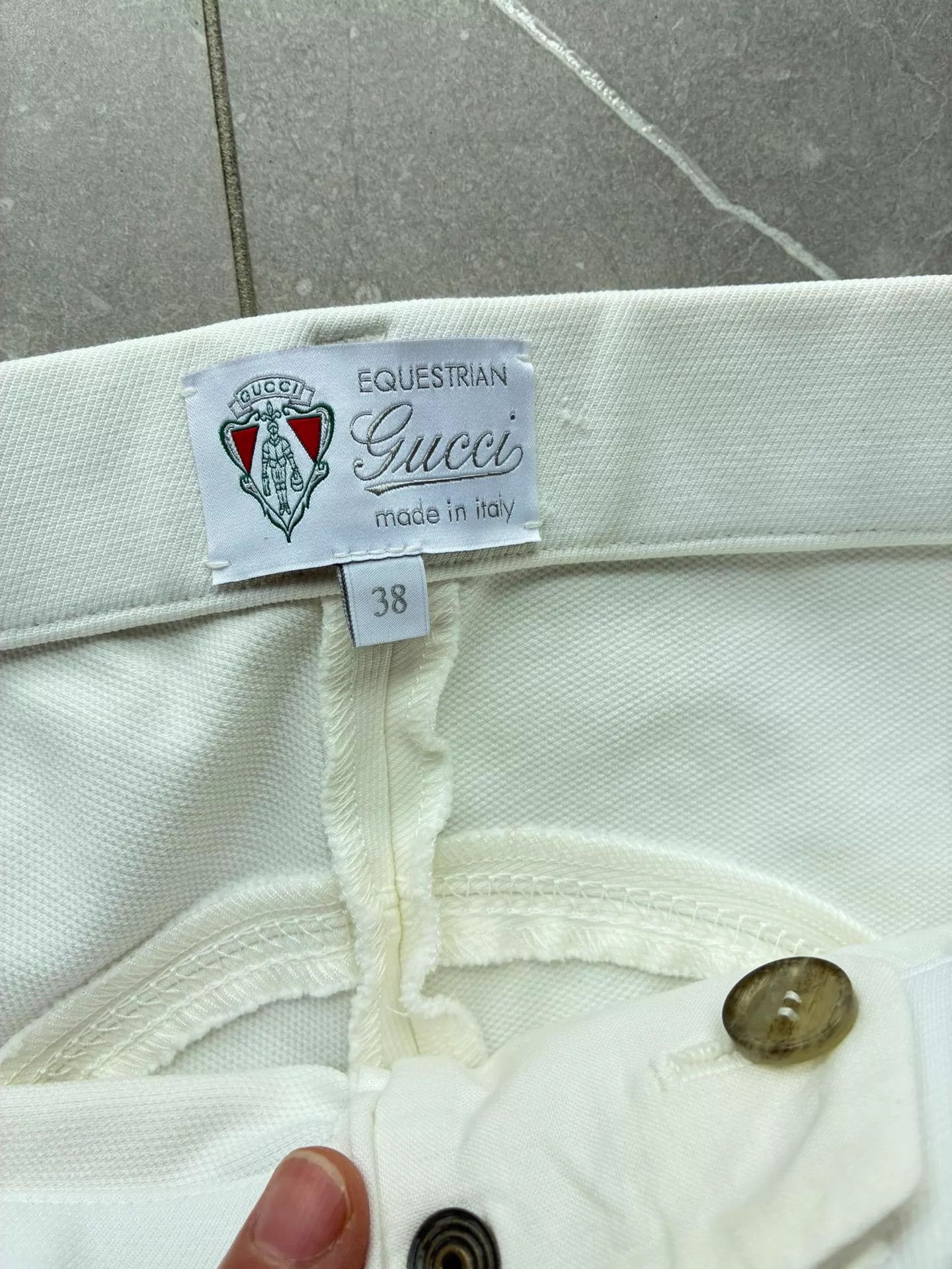 Gucci Gucci White Equestrian Trousers Size 38 Size 26" / US 2 / IT 38 - 3 Thumbnail