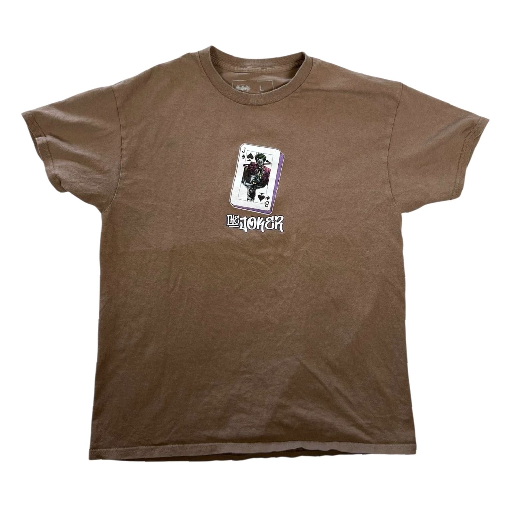 Vintage VINTAGE CVLA Batman The Joker T-Shirt Mens Large Brown Playing Card DC Comics Retro VTG Size US L / EU 52-54 / 3 - 2 Thumbnail