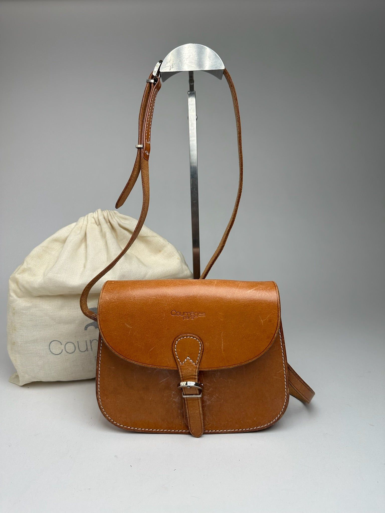 Courreges Vintage Kamel Leather bag Size ONE SIZE - 1 Thumbnail