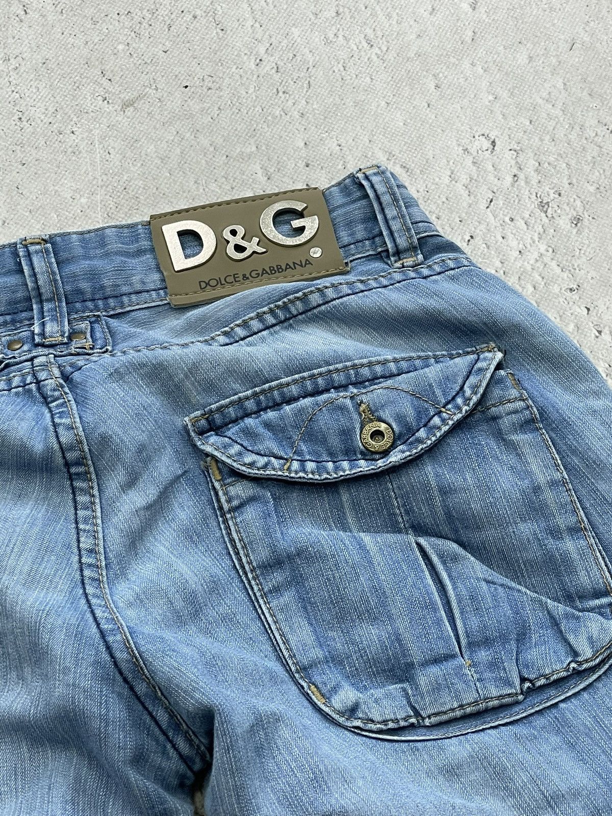 Dolce & Gabbana Rare flared denim cargo Dolce Gabbana 2000s pants jeans Size US 29 - 13 Thumbnail