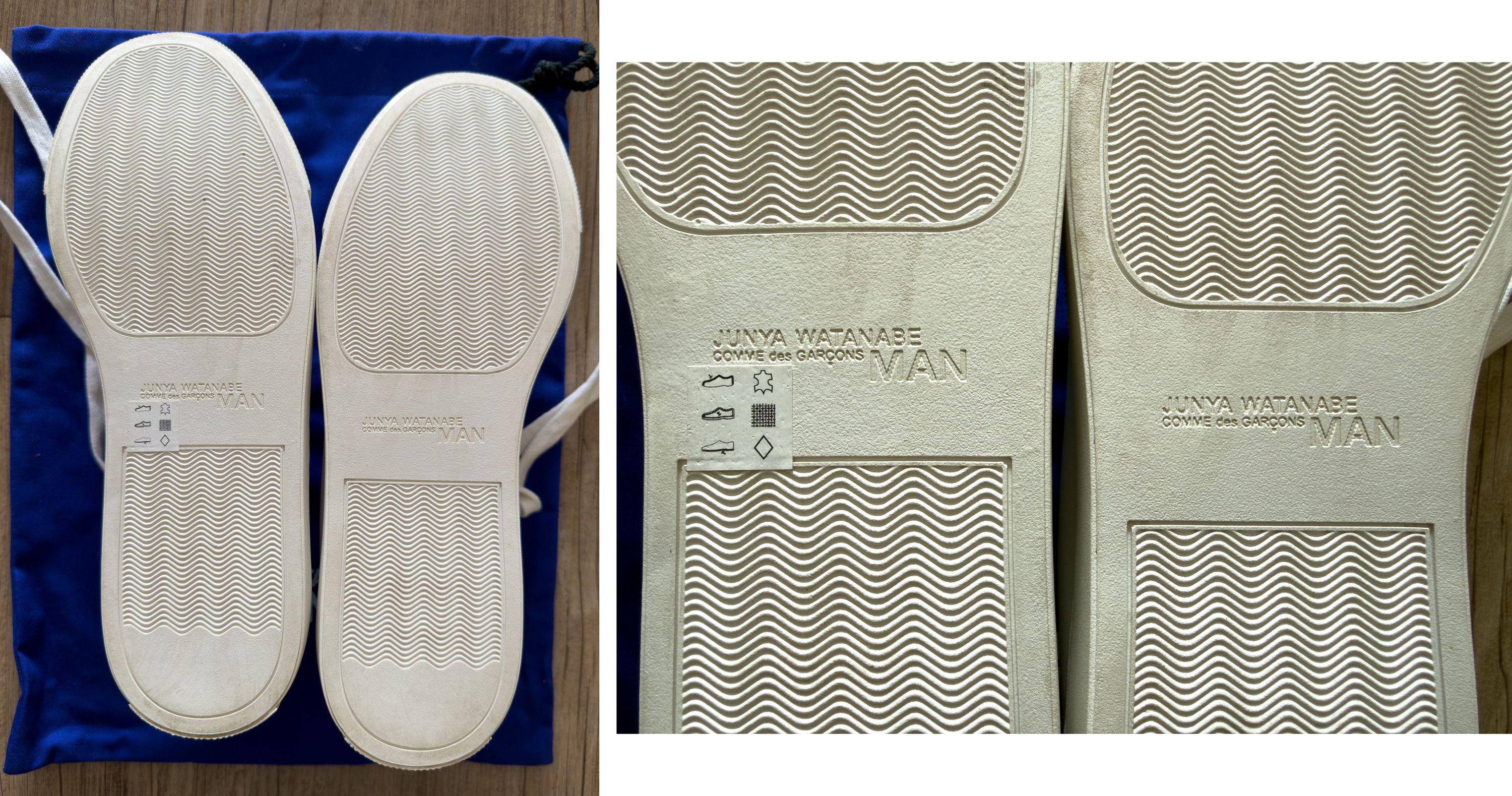 Junya Watanabe White Leather Junya Watanbe MAN shoes US10 *RARE* Size US 10 / EU 43 - 5 Thumbnail