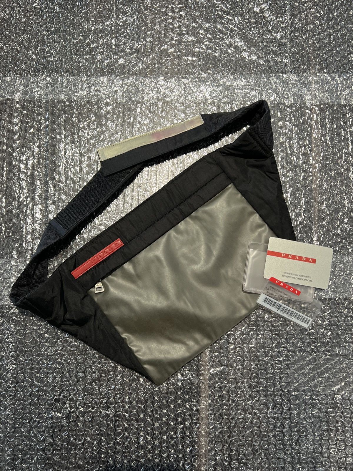 バッグ PRADA SS99 BAG Prada SS99 Rivet Suede Body Bag - Ākaibu Store