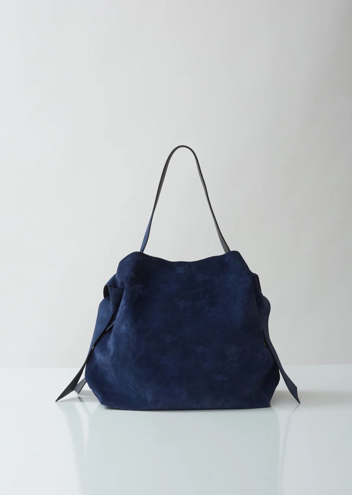 Acne Studios Blue Suede Musubi Maxi Shoulder Bag, Men's
