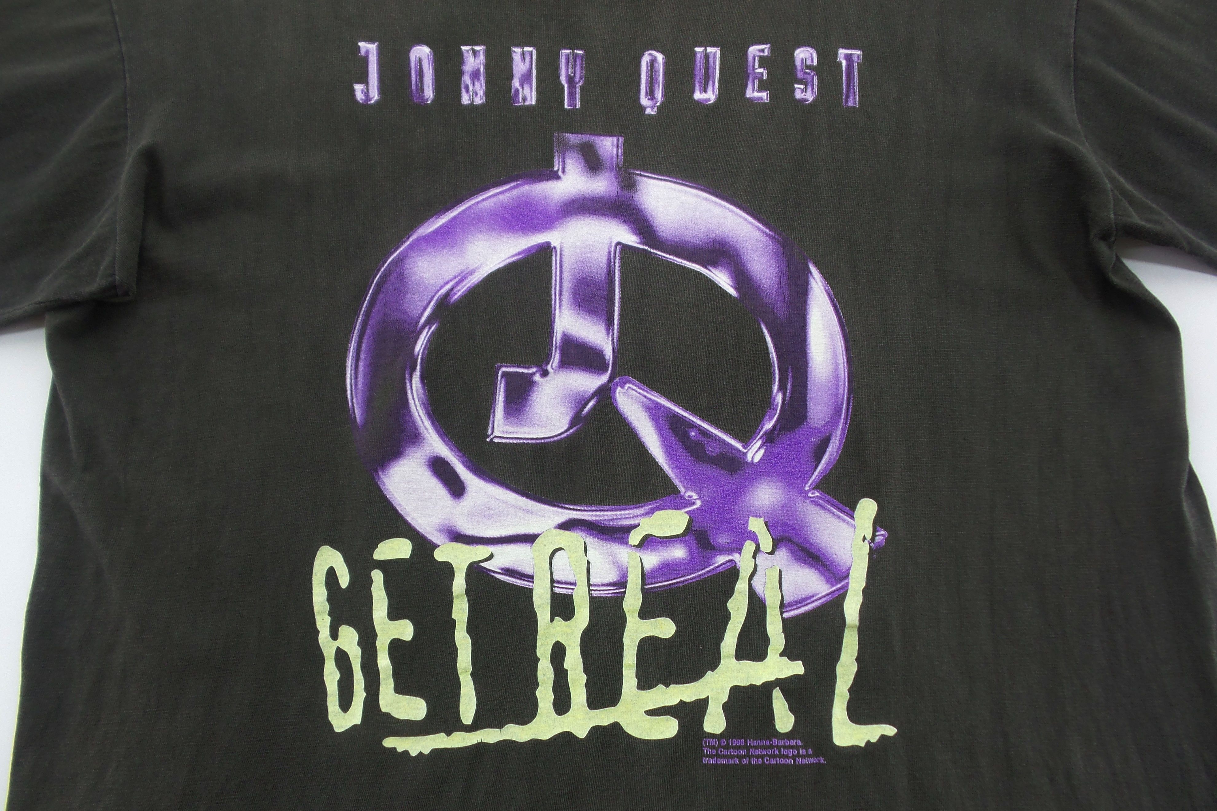 Cartoon Network DISTRESSED Fading Jonny Quest 'Get Real' T-shirts Size US XL / EU 56 / 4 - 7 Thumbnail