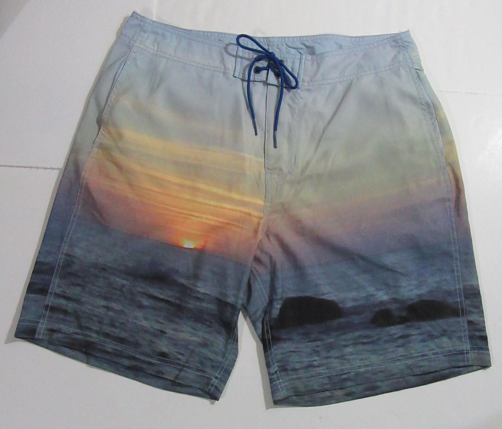 Nautica Nautica Mens Board Shorts Swim Trunks Tropical Print 34 NWT Size US 32 / EU 48 - 1 Thumbnail