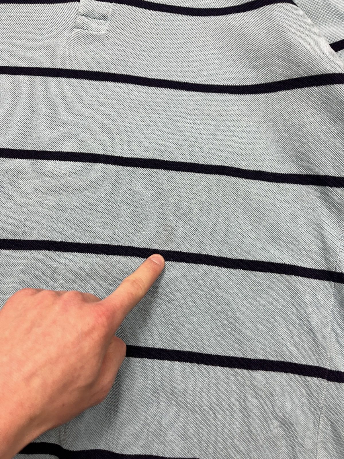 Lacoste × Vintage Vintage Lacoste Blue Rugby Long Sleeve Striped 90s Mini Logo Size US L / EU 52-54 / 3 - 7 Thumbnail
