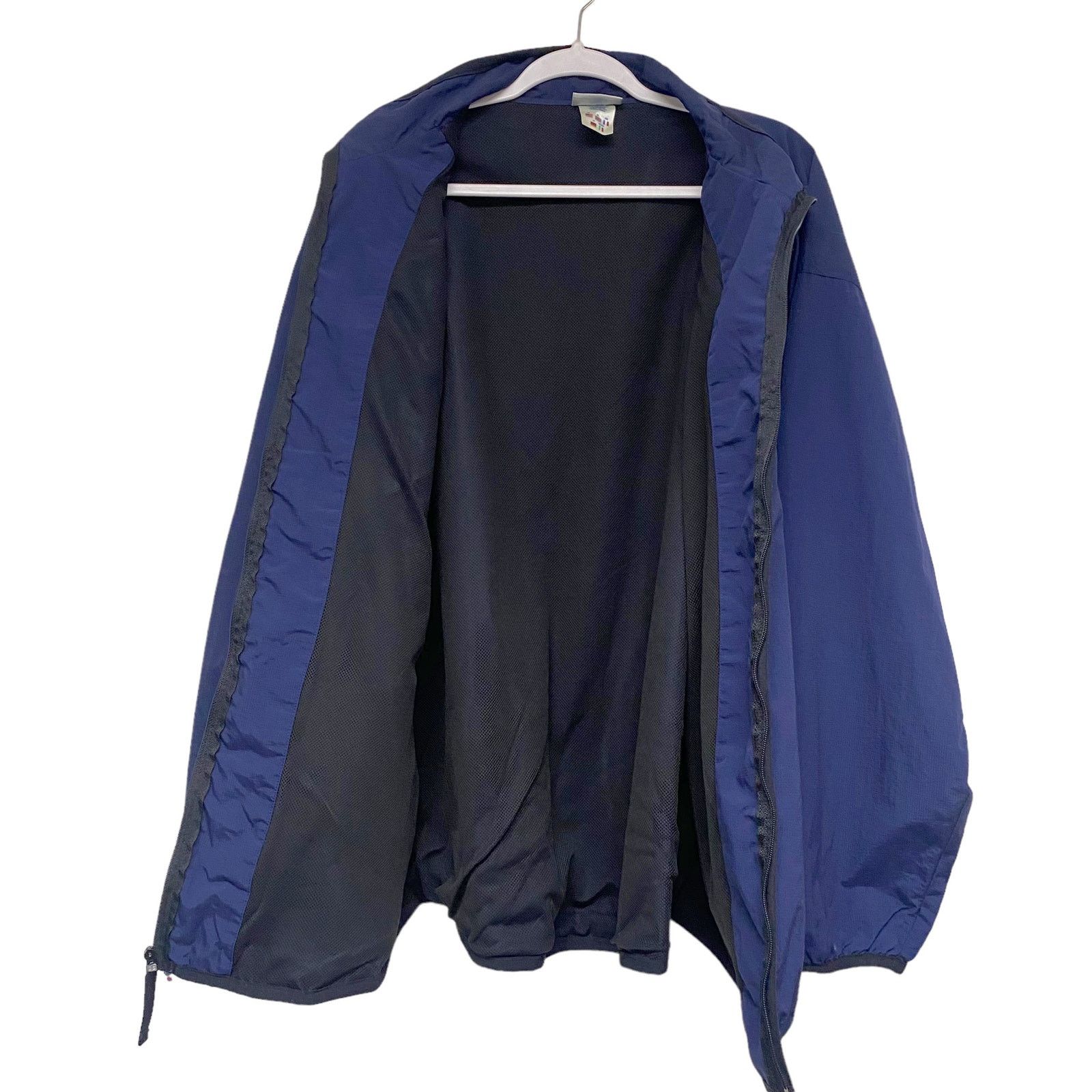 Reebok Vintage Reebok Mens Size XL Blue Zip Windbreaker Jacket Size US XL / EU 56 / 4 - 3 Thumbnail