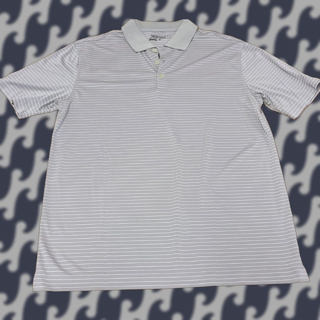 Nike Nike Golf Polo Shirt Mens L Gray Dri-Fit Logo Short Sleeve Lightweight Casual Sports Golf - Regular Fit Size US L / EU 52-54 / 3 - 1 Thumbnail