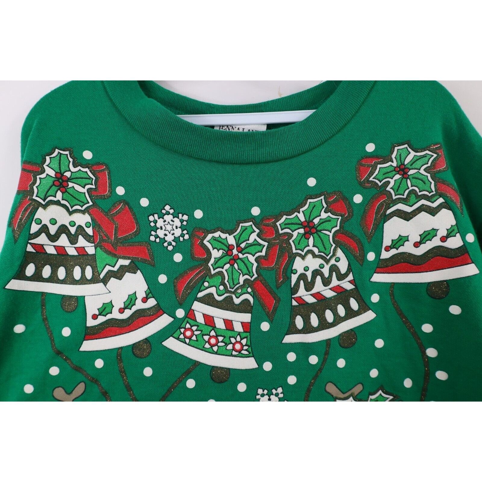 Vintage Vintage 90s Christmas Reindeer All Over Print Sweatshirt Size XXL / US 16-18 / IT 52-54 - 5 Thumbnail