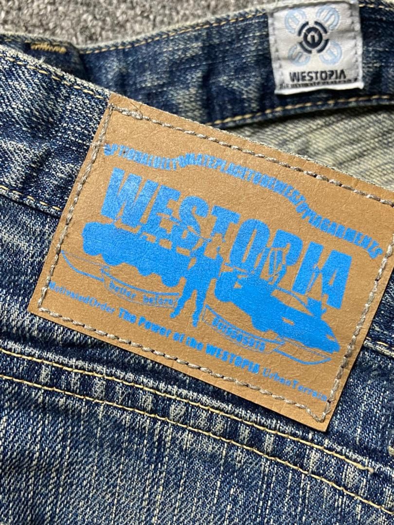 Japanese Brand Vintage WESTOPIA Distressed Denim Ripped Jeans (136) Size US 33 - 6 Thumbnail