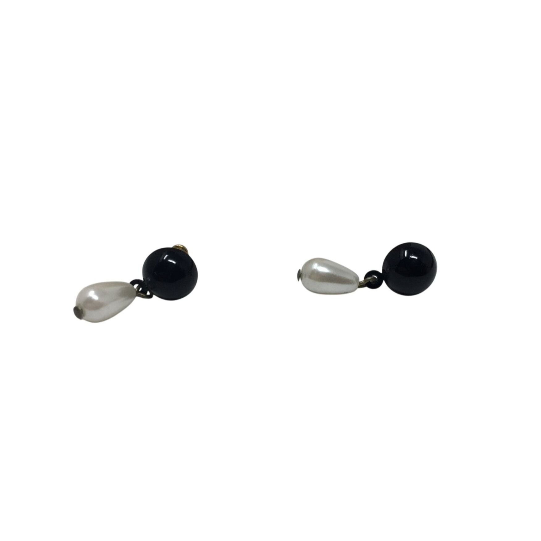 Other Women's Black and White Dangle Earrings with Backs Size ONE SIZE - 3 Thumbnail